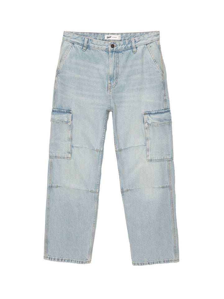 Moudda PULL & BEAR - Pantalon Denim Cargo Straight - Tunisie 7