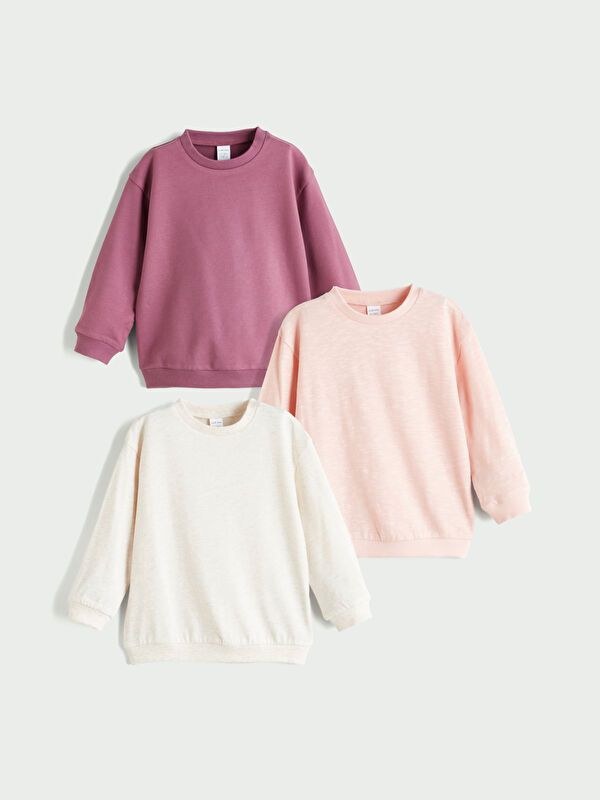 Moudda LC Waikiki - Pack body jersey manches longues Fille Prune lumière - Tunisie 1