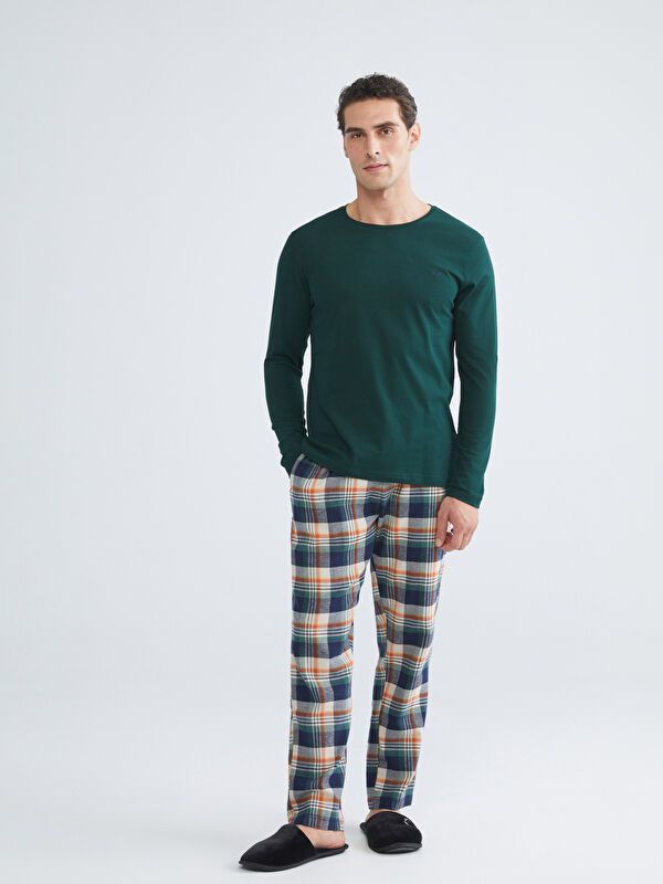 Moudda LC Waikiki - Ensemble pyjama jersey manches longues-pantalon pour Homme - Tunisie 2