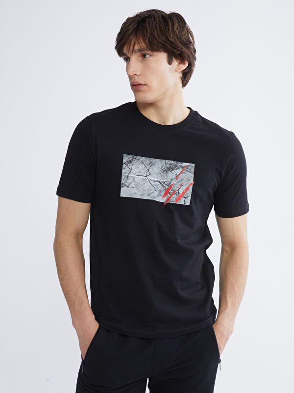 Moudda LC Waikiki - T-shirt imprimé manches courtes en jersey pour Homme - Tunisie 1