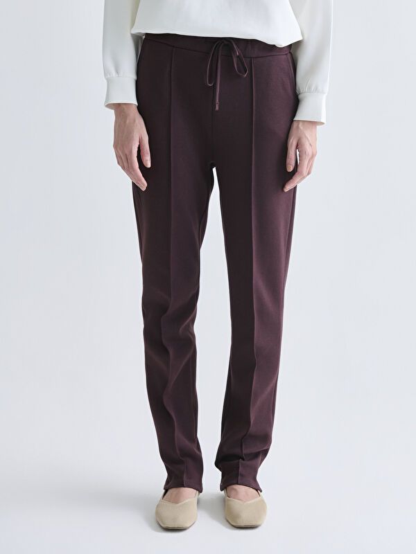 Moudda LC Waikiki - Pantalon jersey Femme Brun chocolat - Tunisie 2