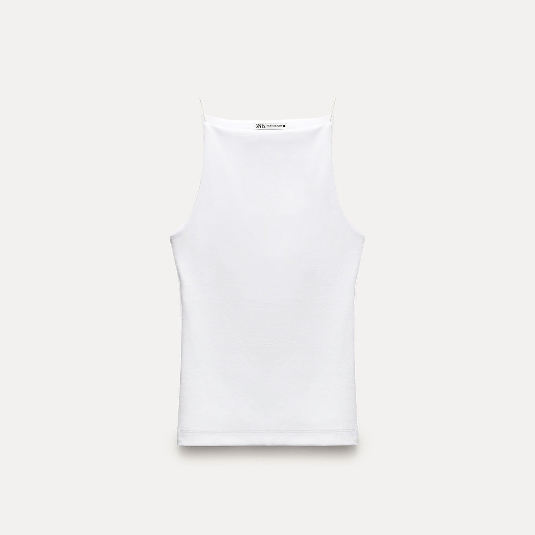 Moudda ZARA - T-shirt brassière en coton élasthanne, bretelles élastiques - Tunisie 1