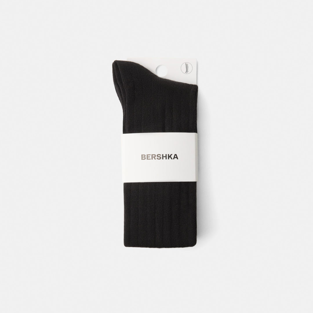 Moudda BERSHKA - Lot de 2 Paires de Chaussettes Hautes Côtelées - Tunisie 1