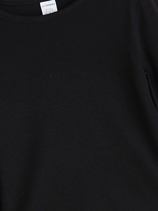 Moudda LC Waikiki - Body jersey basique manches longues Fille Noir - Tunisie 2