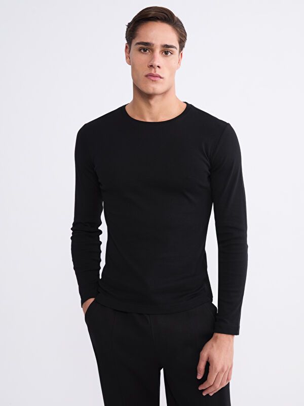 Moudda LC Waikiki - T-shirt basique manches longues en jersey pour Homme - Tunisie 1