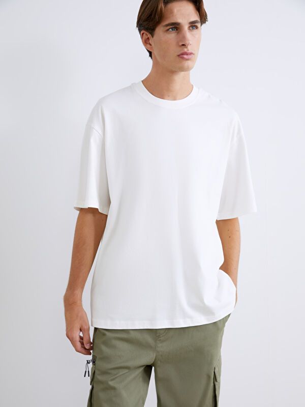 Moudda LC Waikiki - T-shirt basique manches courtes en jersey - Tunisie 1