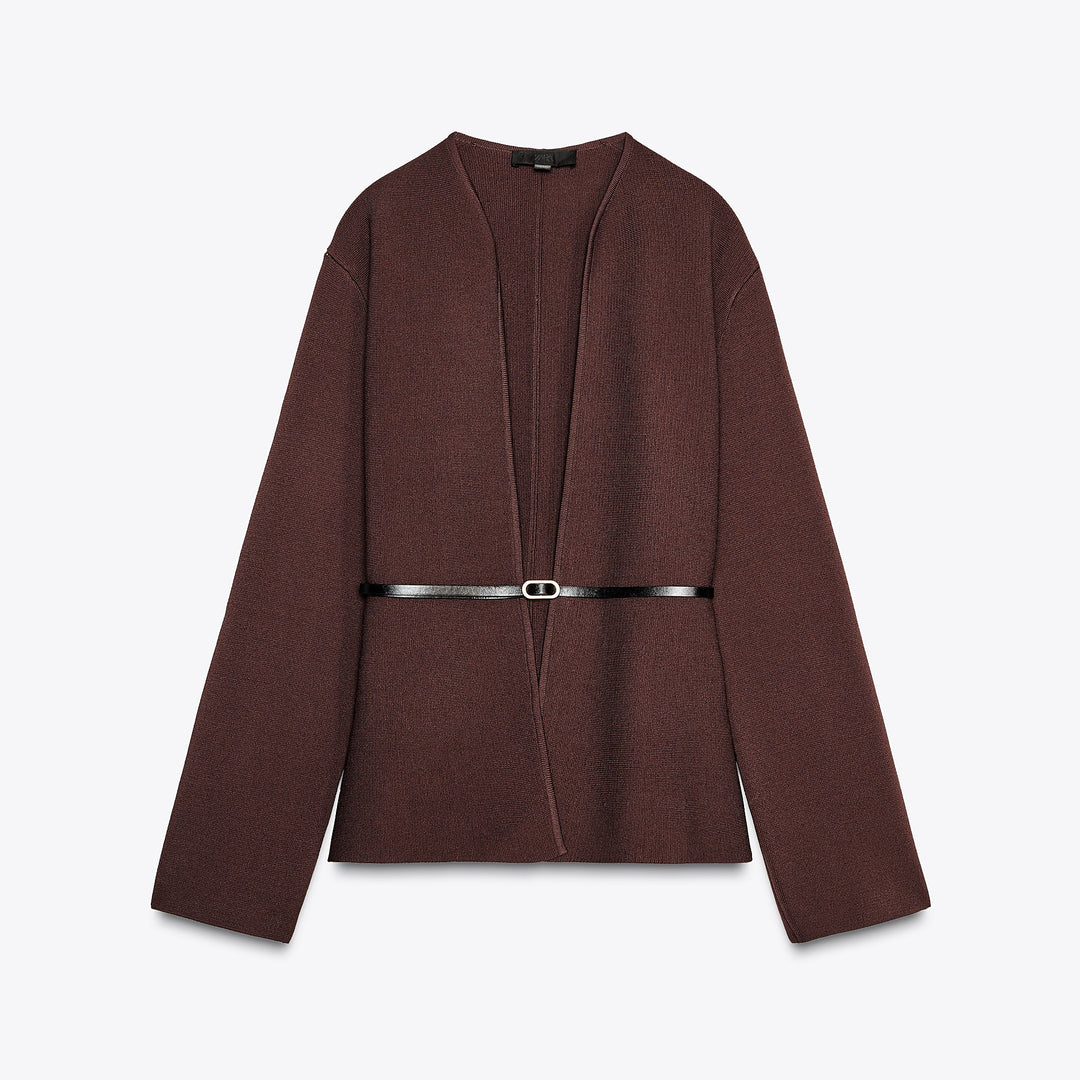 Moudda ZARA - Veste Marron - Ceinture - Tunisie 1
