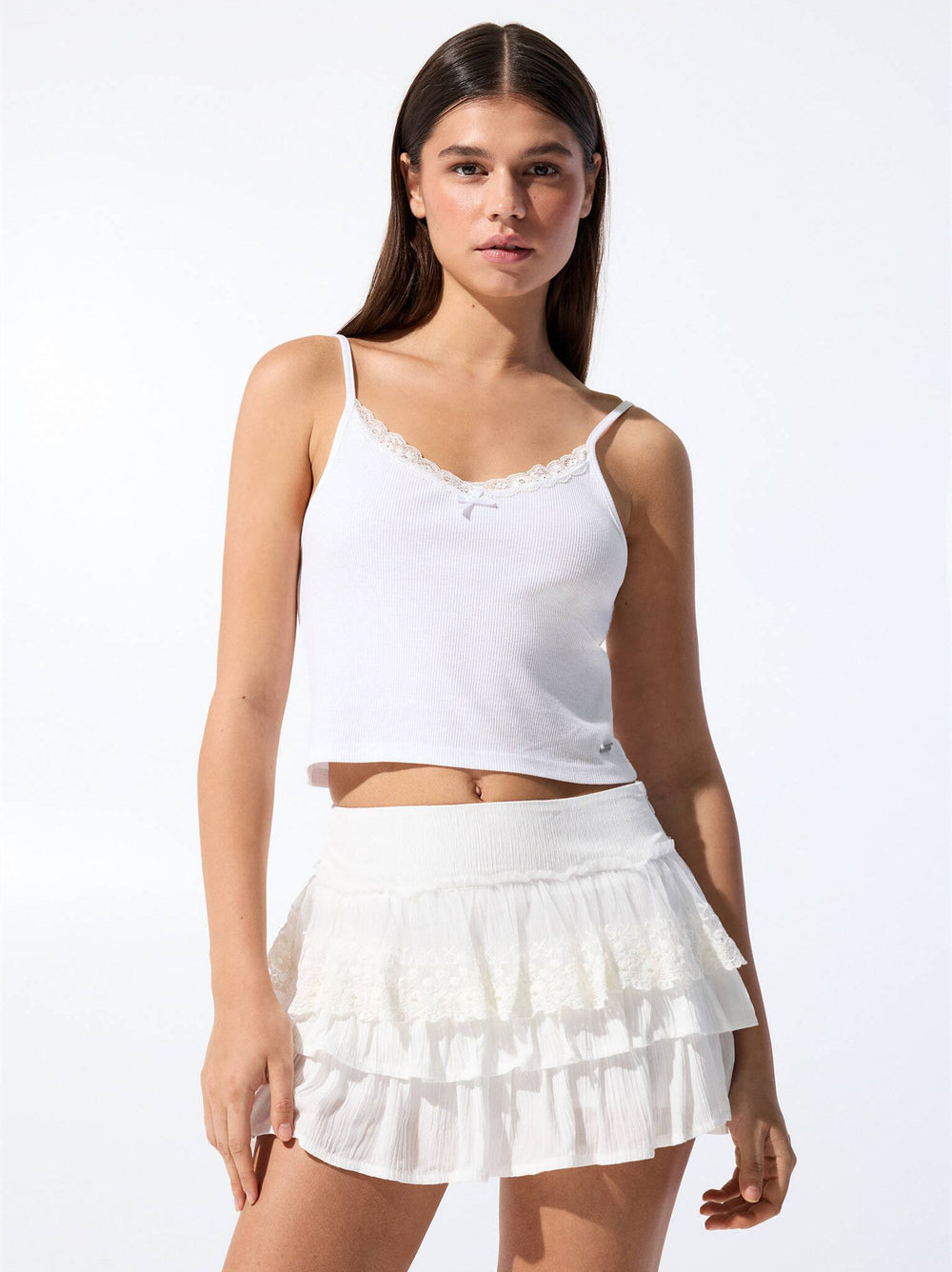 Moudda PULL & BEAR - Jupe-Skort Mini - Dentelle - Tunisie 2