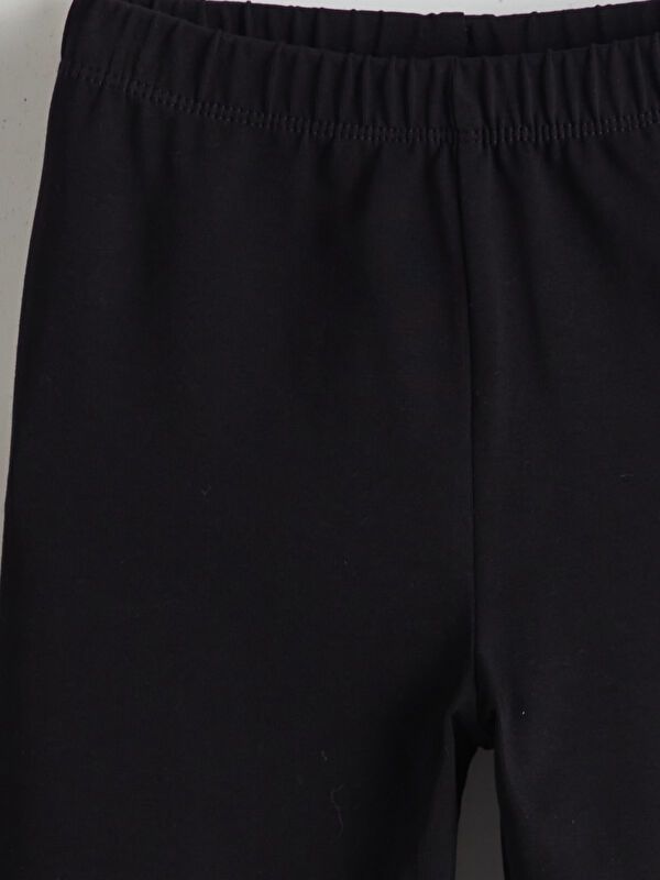 Moudda LC Waikiki - T-shirt jersey stretch basique Fille Noir - Tunisie 3