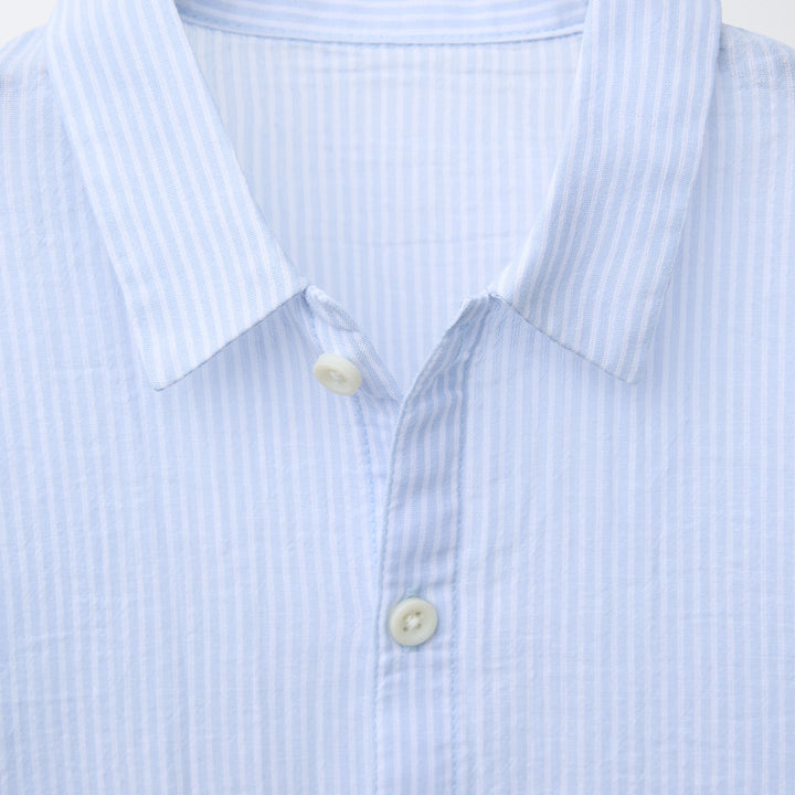 Moudda ZARA - Chemise Enfant - Rayure Bleue Basique - Tunisie 3