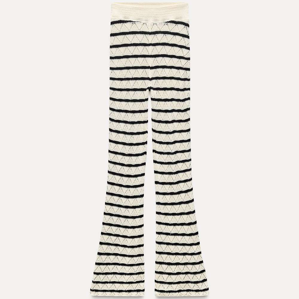 Moudda ZARA - Pantalon long rayé avec détail crochet - Tunisie 2