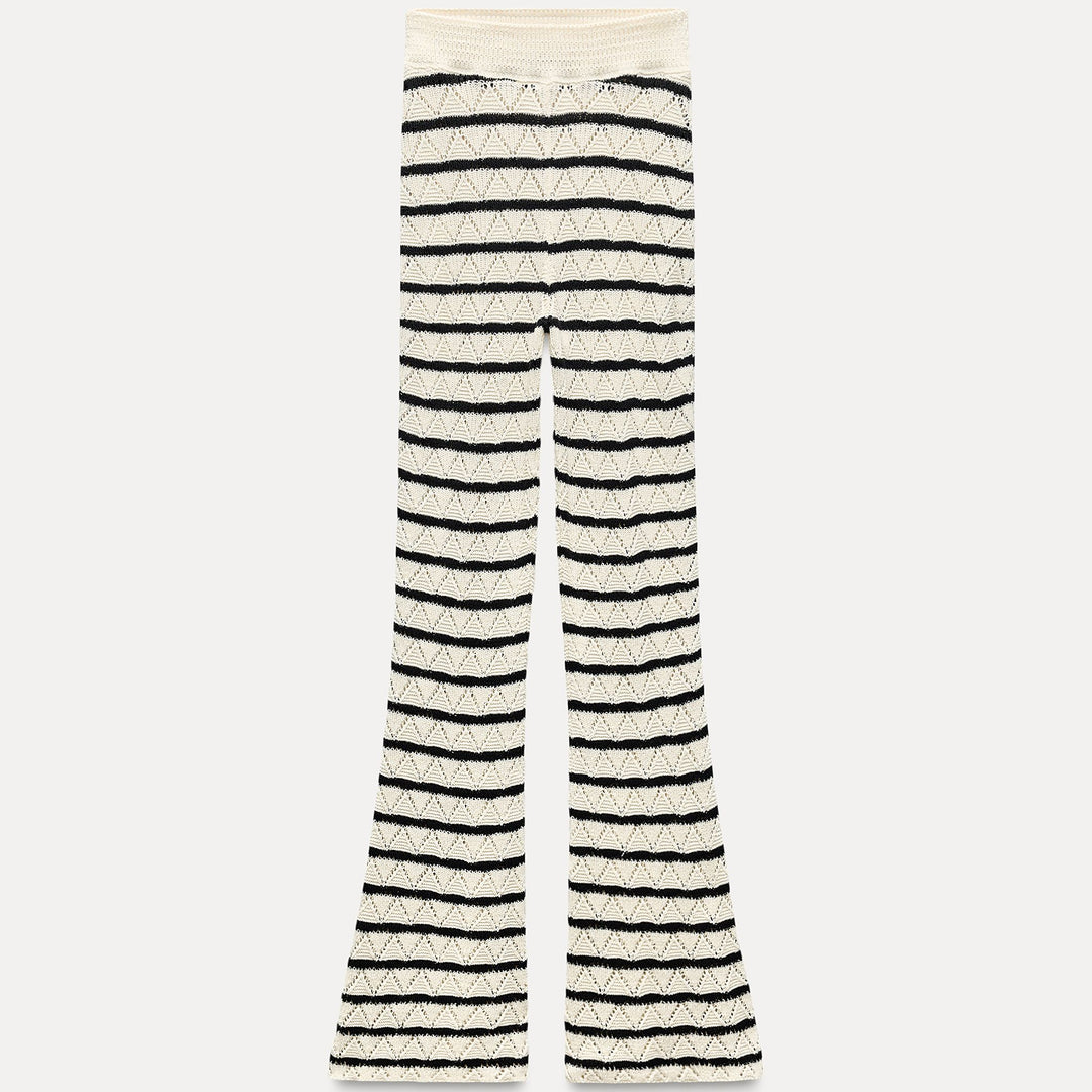 Moudda ZARA - Pantalon long rayé avec détail crochet - Tunisie 2