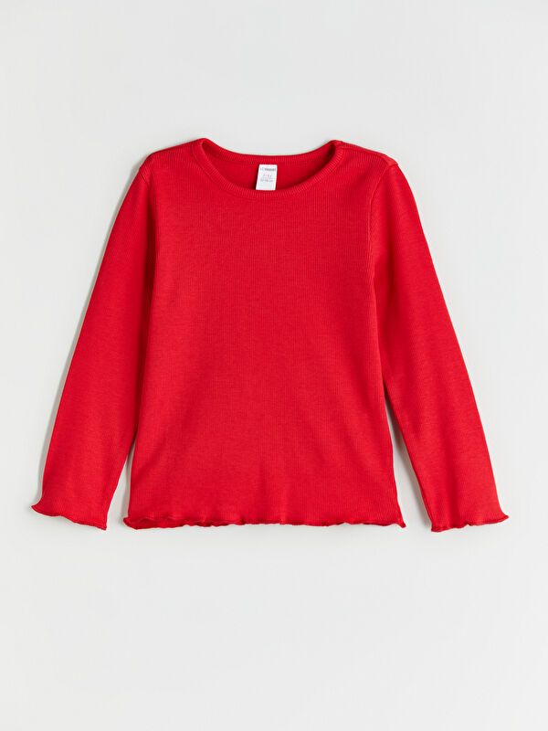 Moudda LC Waikiki - Body jersey basique manches longues Fille Rouge - Tunisie 1