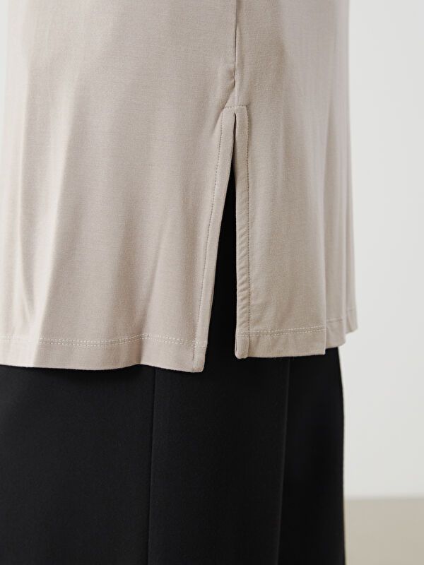 Moudda LC Waikiki - Cardigan jersey Femme Beige - Tunisie 3