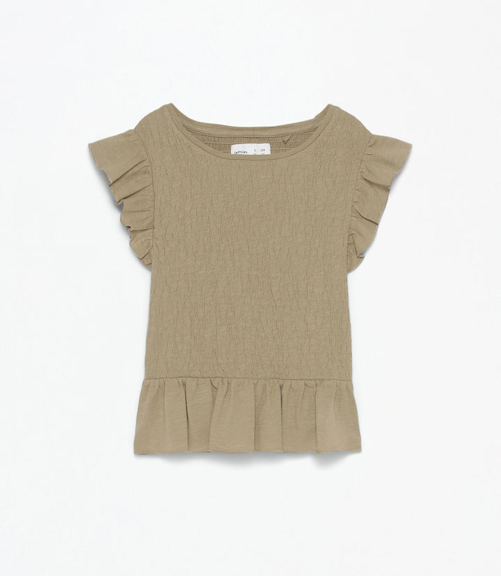 Moudda Lefties - T-Shirt - Élastique & Volant Fille D4 - Tunisie 1