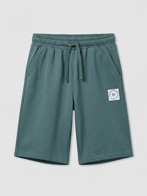 Moudda LC Waikiki - Short / Bermuda en jersey pour Garçon couleur Vert terne - Tunisie 1