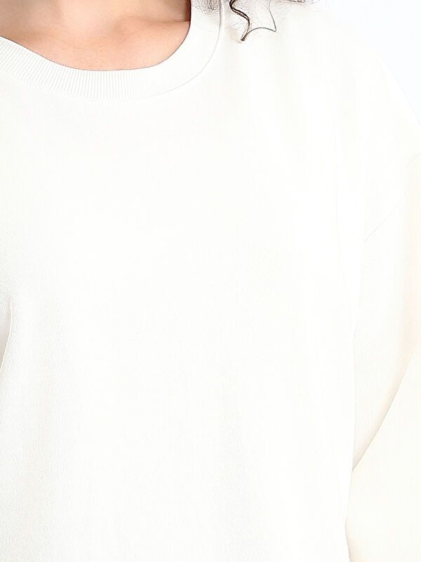 Moudda LC Waikiki - Sweatshirt en jersey Femme Ecru - Tunisie 3