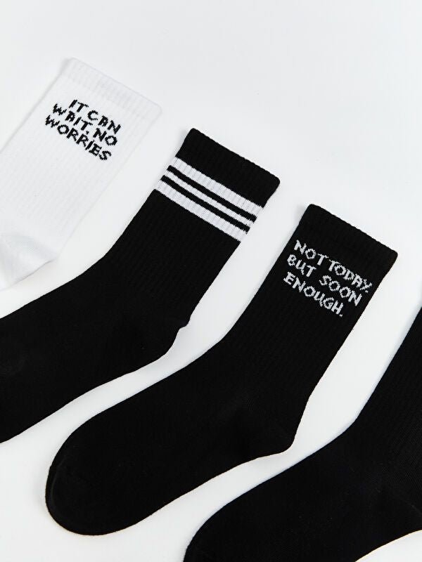 Moudda LC Waikiki - Chaussettes courtes Garçon Fil mélangé teint - Tunisie 3