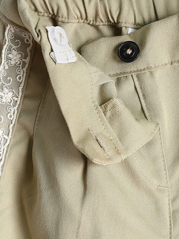 Moudda LC Waikiki - Pantalon tissé Fille Vert terne - Tunisie 3