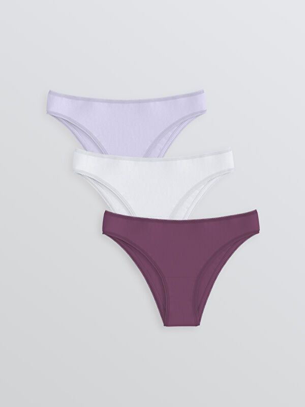 Moudda LC Waikiki - Slip basique Femme Prune lumière - Tunisie 1