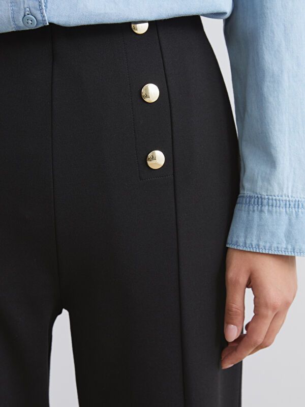 Moudda LC Waikiki - Pantalon tissé moyen Femme Noir - Tunisie 3