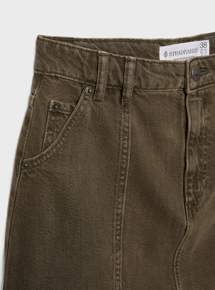 Moudda STRADIVARIUS - Mini Jupe Denim Style Carpenter - Tunisie 1