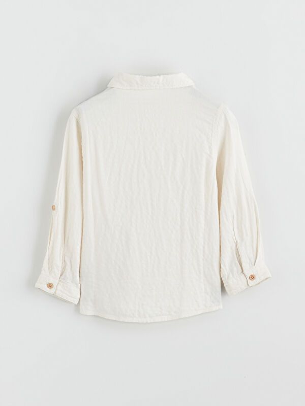 Moudda LC Waikiki - Chemise tissée manches longues Garçon Beige clair - Tunisie 3