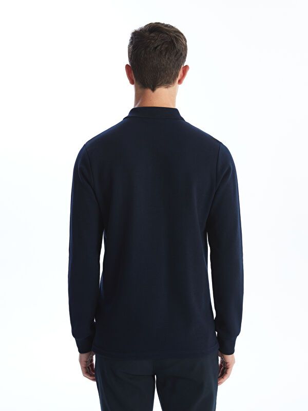 Moudda LC Waikiki - Sweatshirt jersey basique Homme Bleu marine - Tunisie 4