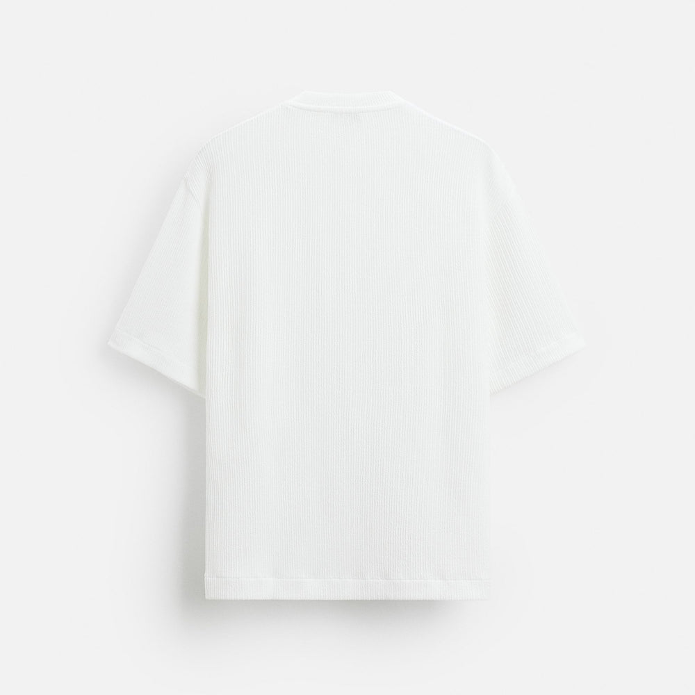 Moudda ZARA - T-Shirt - Structure Irrégulière & Jacquard - Tunisie 2