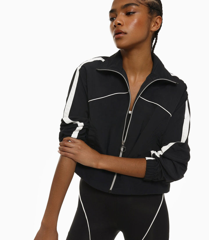Moudda Lefties - Veste Nylon - Color Block Noir & Blanc (Gym) - Tunisie 5