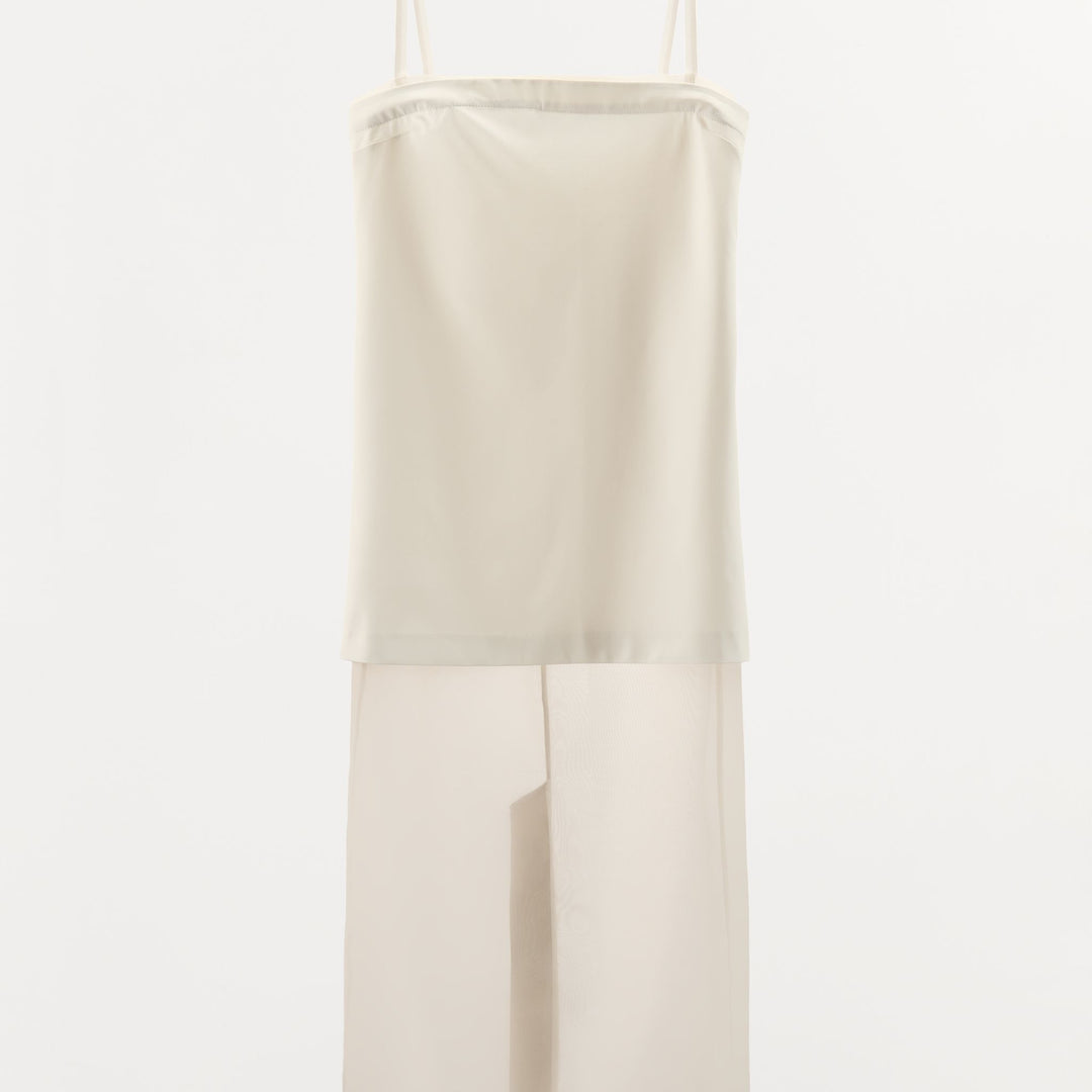 Moudda ZARA - Robe Midi Laine Froide - Bretelles & Organza - Tunisie 1