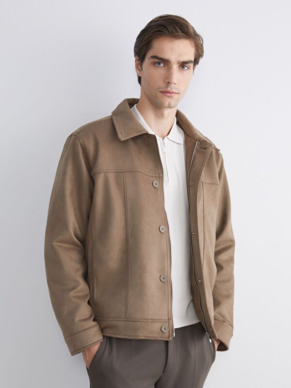 Moudda LC Waikiki - Manteau d'hiver en similicuir pour Homme - Tunisie 1