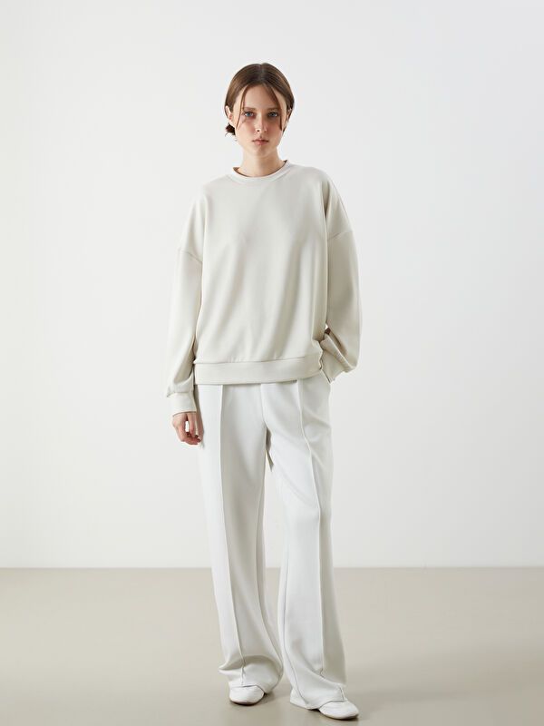 Moudda LC Waikiki - Sweatshirt en jersey Femme Gris clair - Tunisie 2