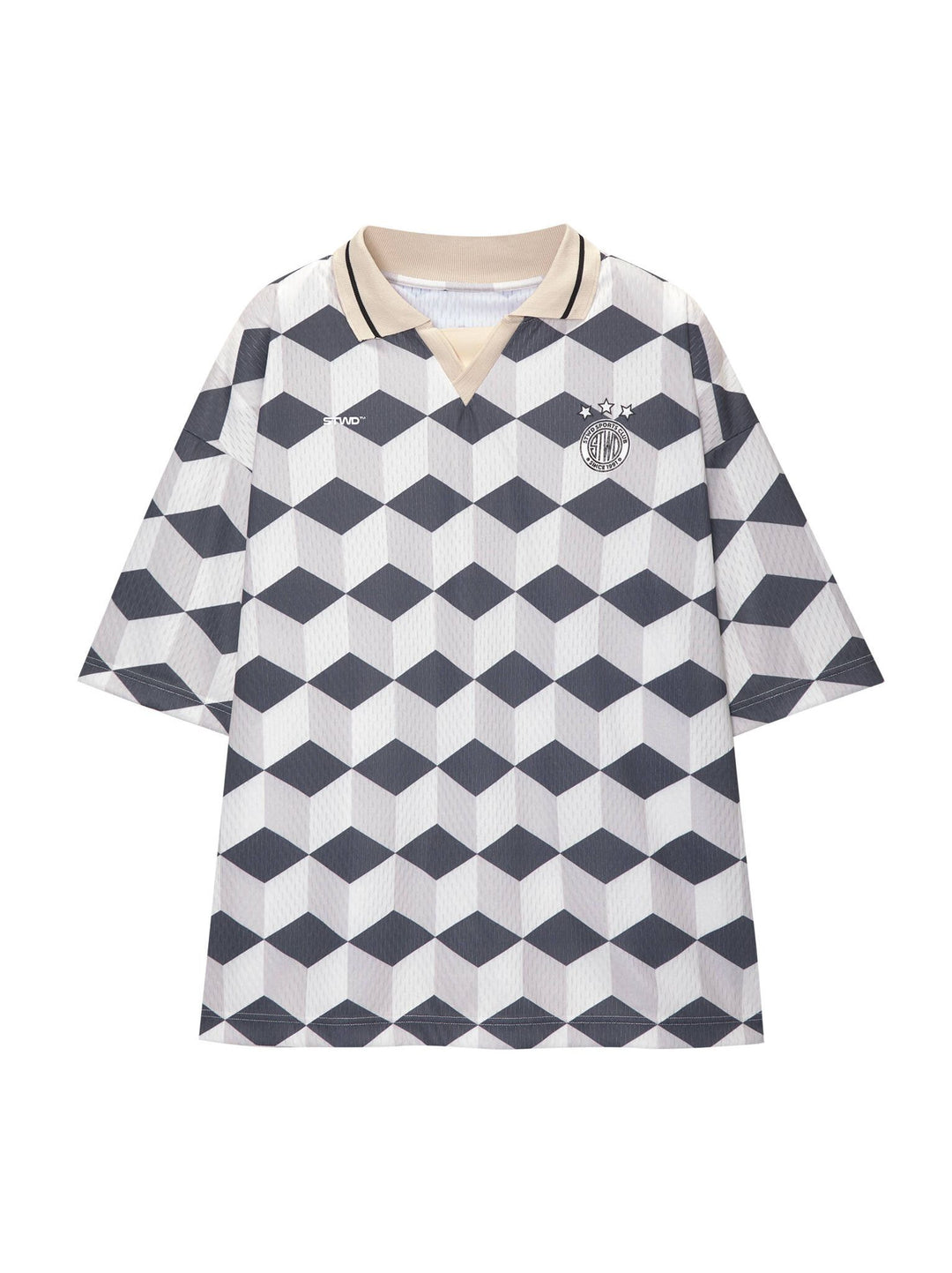 Moudda PULL & BEAR - T-Shirt Football Demi-Manches Géométrique STWD - Tunisie 2