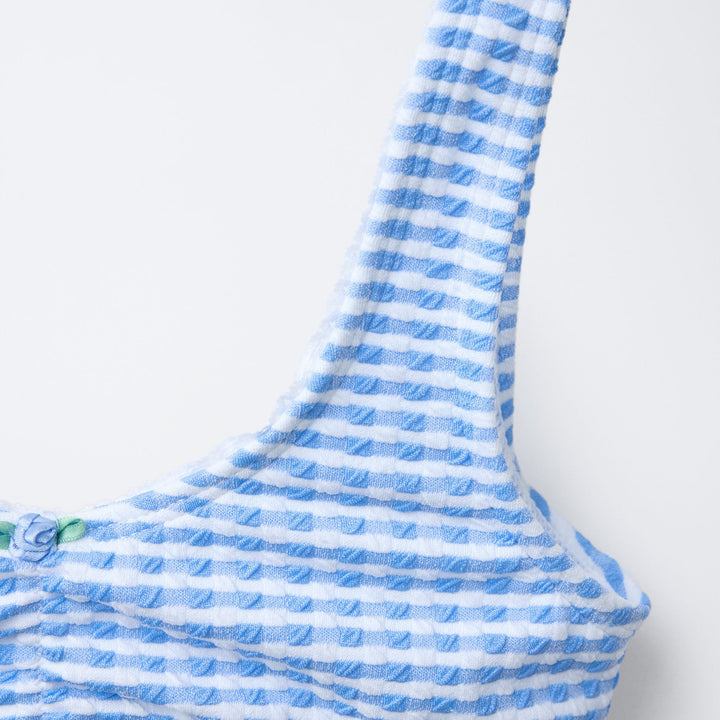 Moudda ZARA - Bikini Fille - Vichy Bleu - Tunisie 3