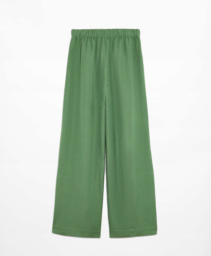 Moudda Oysho - Pantalon Lin avec Finitions Latérales Taille Haute - Tunisie 1