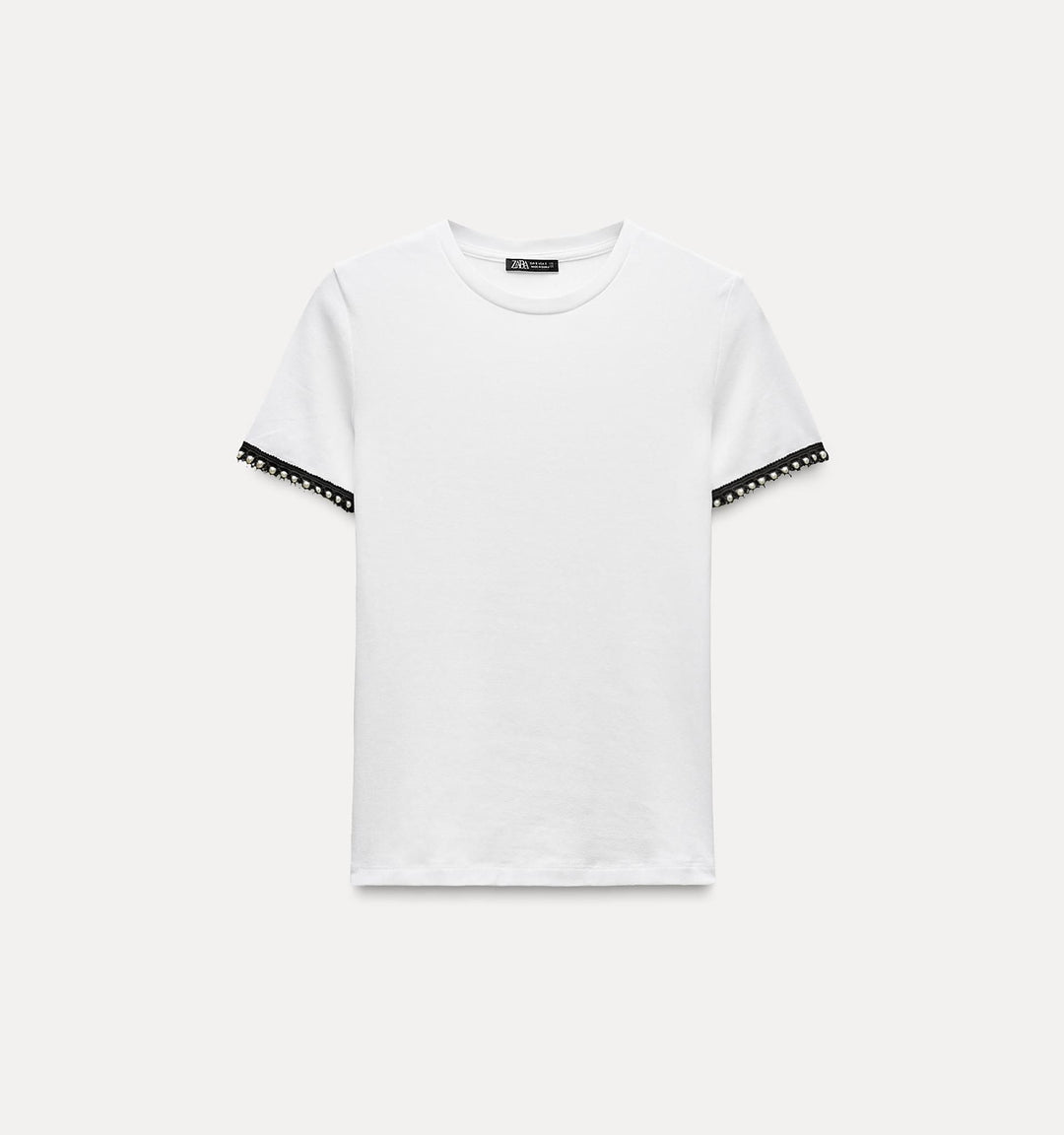 Moudda ZARA - T-shirt en coton, manches contrastées - Tunisie 3