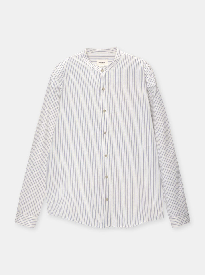 Moudda PULL & BEAR - Chemise Manches Longues Basique Col Mao - Tunisie 1