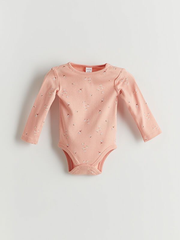 Moudda LC Waikiki - Body jersey imprimé manches longues sport Fille Impression rose terne - Tunisie 2