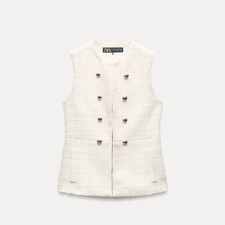 Moudda ZARA - Gilet Long Texturé - Tunisie 1
