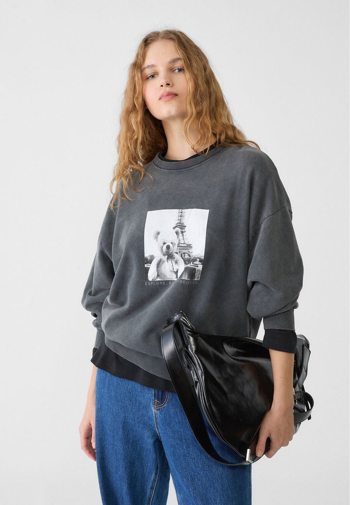 Moudda STRADIVARIUS - Sweat Photographique Ours - Tunisie 4