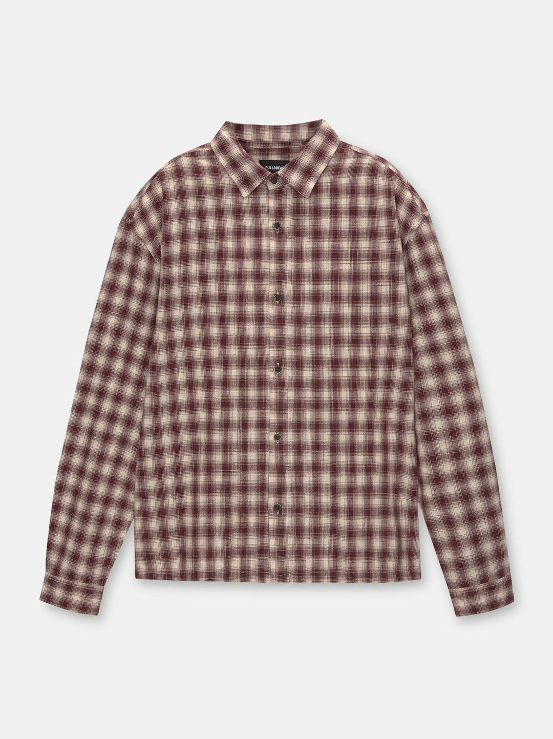 Moudda PULL & BEAR - Chemise Manches Longues Rustic Mini Check - Tunisie 1