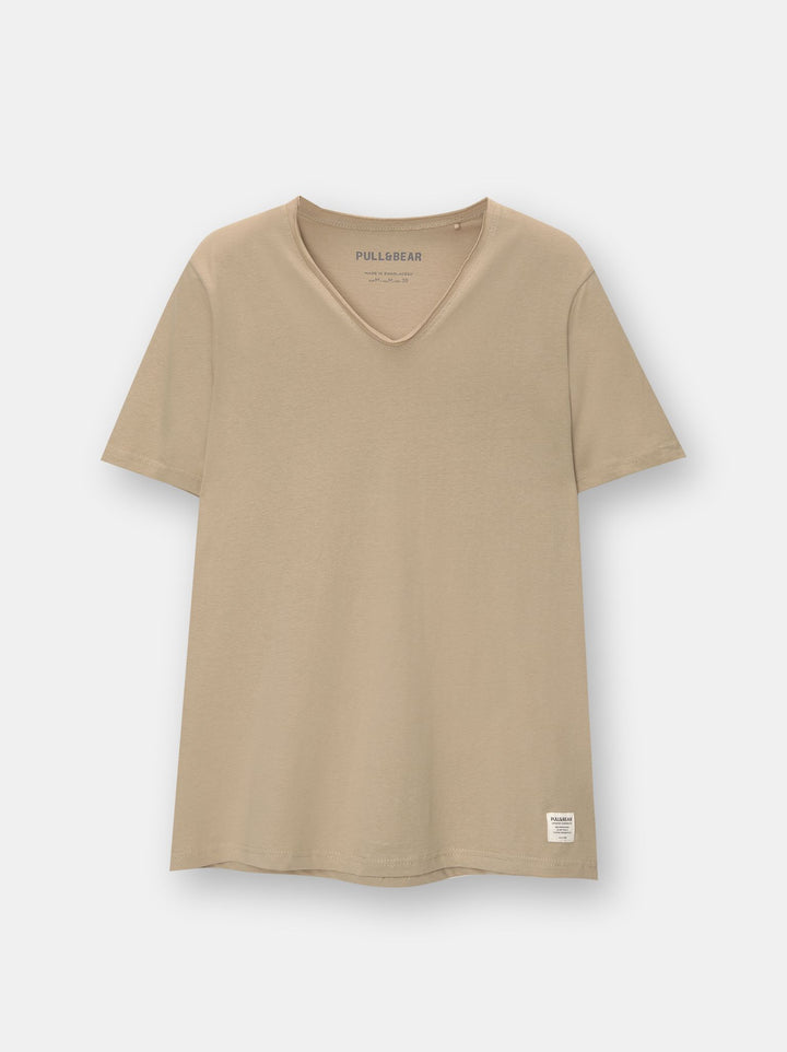 Moudda PULL & BEAR - T-Shirt Demi-Manches Col V - Tunisie 1