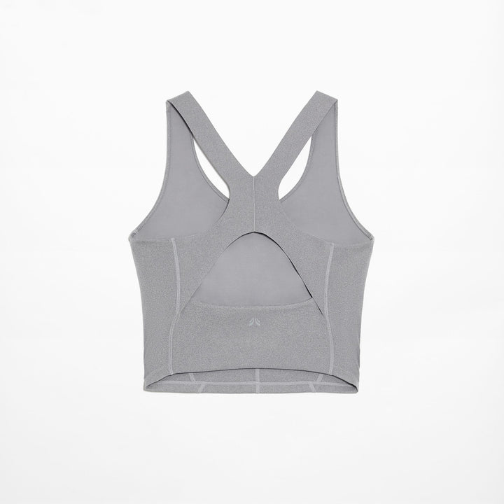 Moudda Oysho - Débardeur Compressif Demi-Bustier Col V Gris Moyen - Tunisie 3