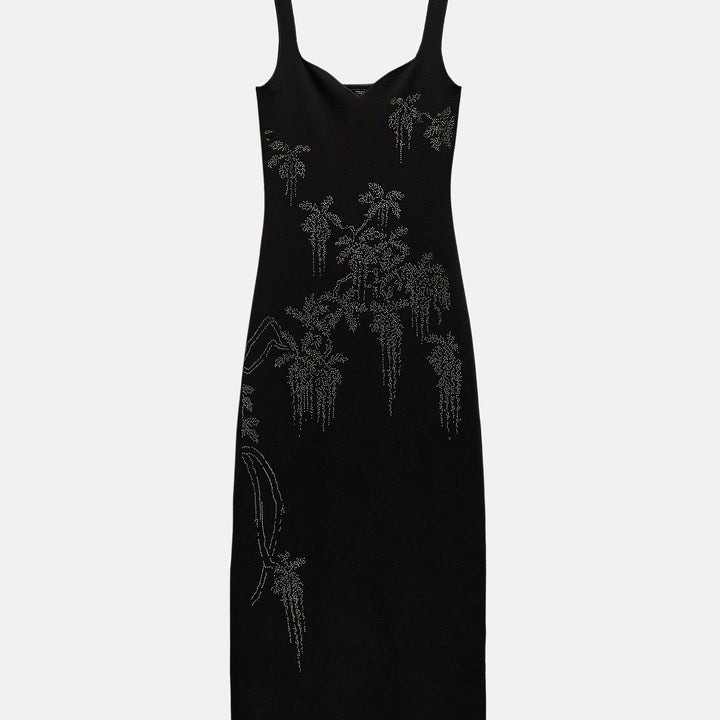 Moudda ZARA - Robe longue bretelles extensible, strass - Tunisie 2