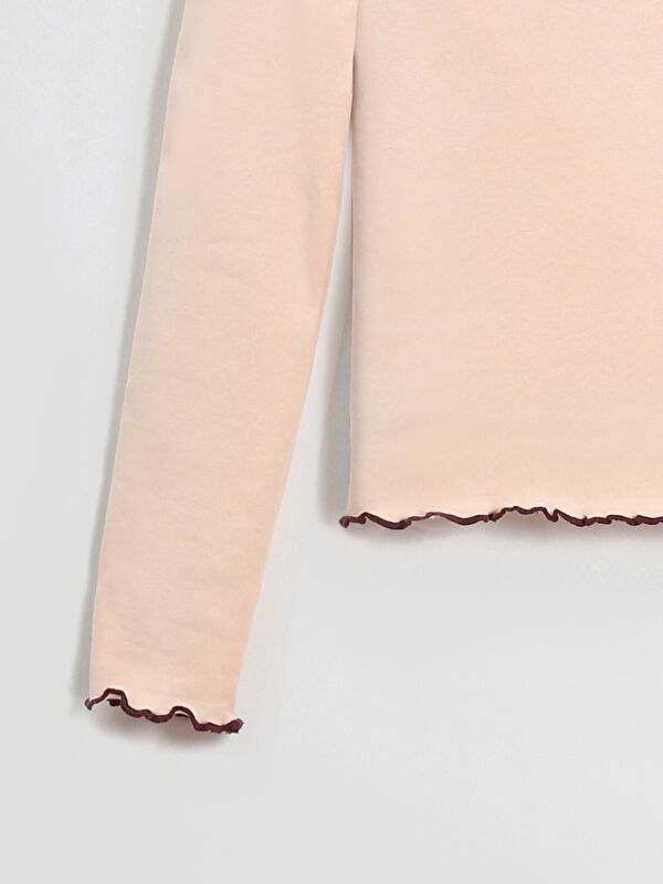 Moudda LC Waikiki - Body en jersey manches longues Fille Saumon - Tunisie 3