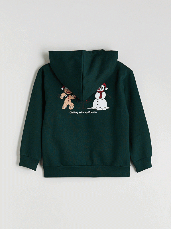 Moudda LC Waikiki - Sweatshirt en jersey Garçon Vert foncé - Tunisie 1