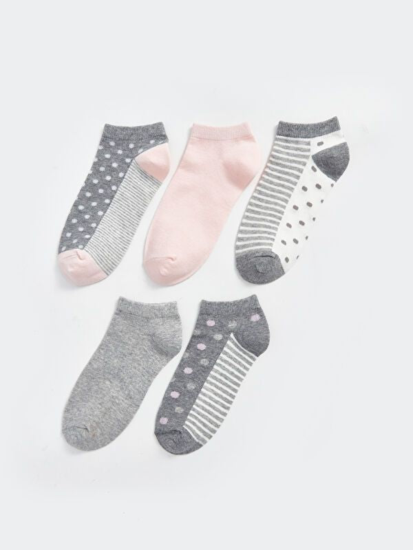 Moudda LC Waikiki - Chaussettes pour sneakers Femme Mélange de gris - Tunisie 1