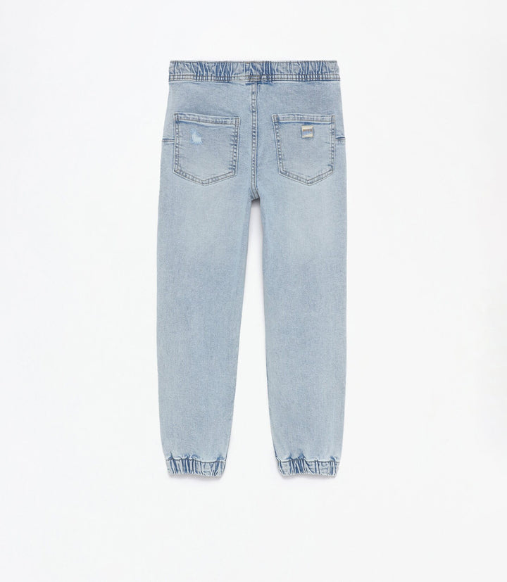 Moudda Lefties - Pantalon Jogger Denim Fantaisie - Effet Déchiré - Tunisie 3