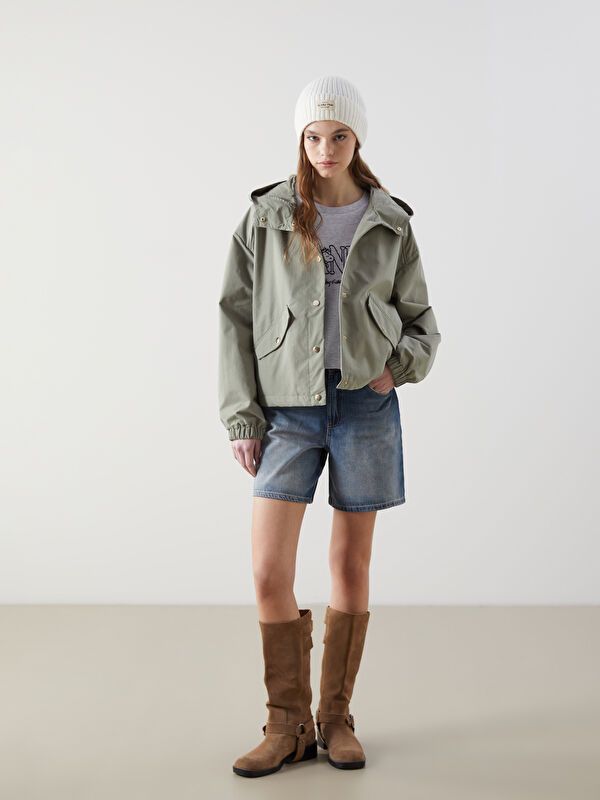 Moudda LC Waikiki - Veste légère Femme Kaki clair - Tunisie 2